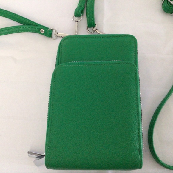 Small Crossbody wristlet 3 compartment wallet. - Picture 2 of 7